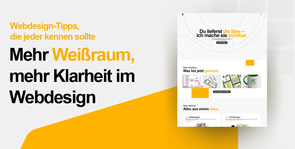 denis-muric.de Blog eintrag Weissraum-im-Webdesign